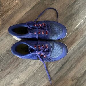 Nike Blue and Orange Athletic Shoes